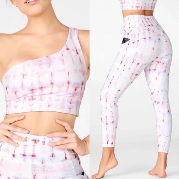 Fabletics Pants - Fabletics Tie-Dye 7/8 Leggings & Sports Bra Bundle